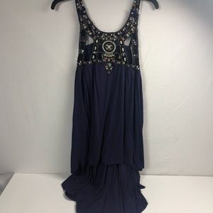 Free People | Cut Out Tank | Flowy |‎ Beading |